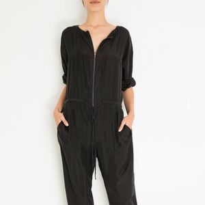 Gorgeous black 100% silk TELA jumpsuit.